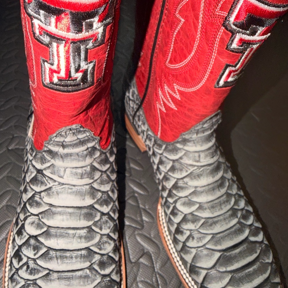 Vaccari University Texas Tech Python Genuine Leat… - image 3